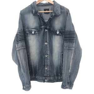 Southpole Faded Denim Jacket Size XL